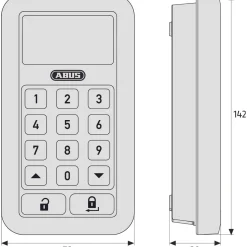 Abus codeslot CFT3000 zilver