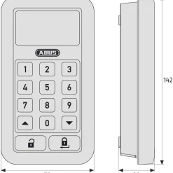 Abus codeslot HomeTec Pro CFT3000 wit