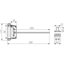 Abus deursluiter 110/135