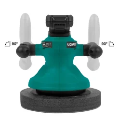 Accu Polijstmachine 20v - Ø240mm – Incl. Verstelbare Handgrepen – Incl. 2x 2.0ah Accu En Snellader