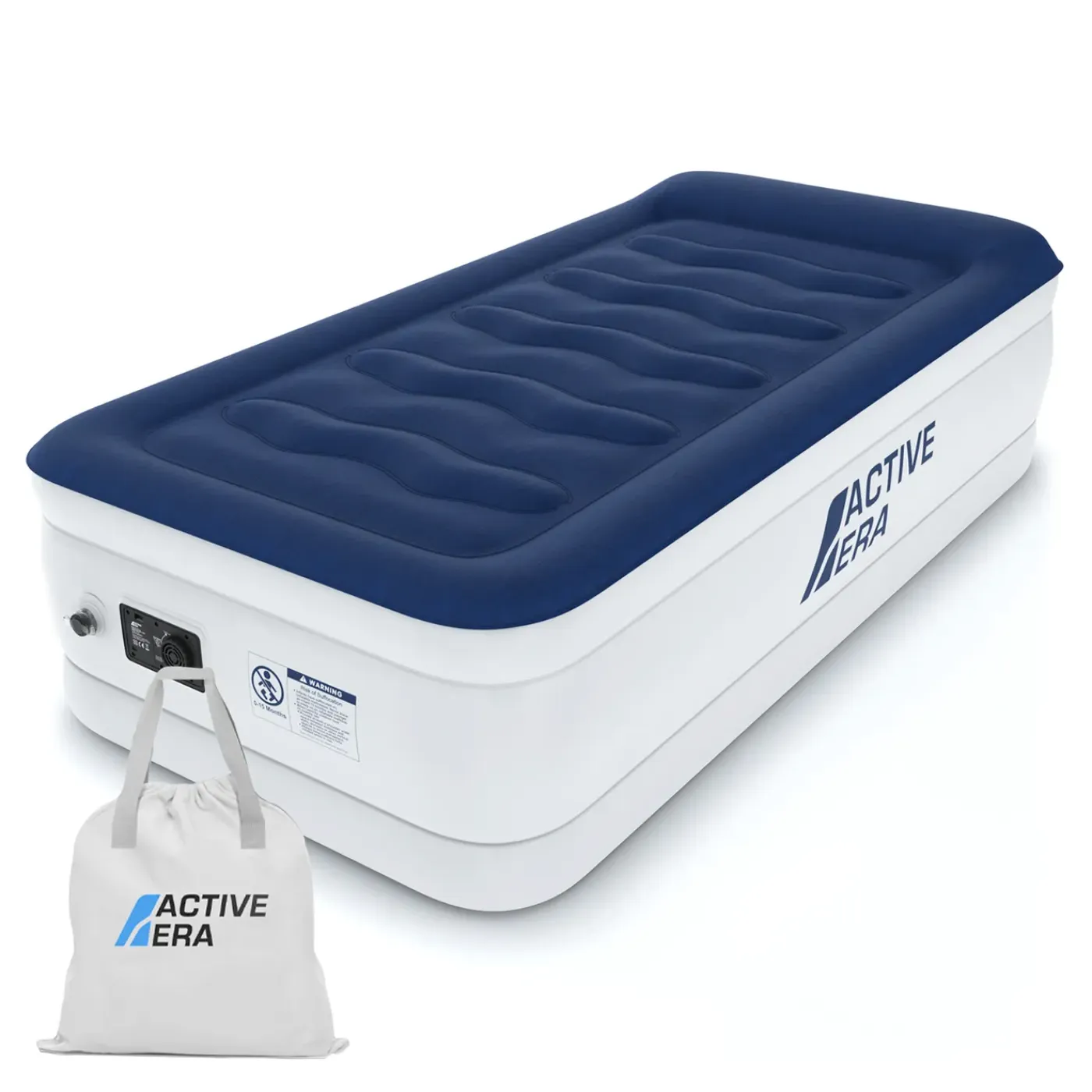 Active Era Luxe Eenpersoons Luchtbed - Navy Wit