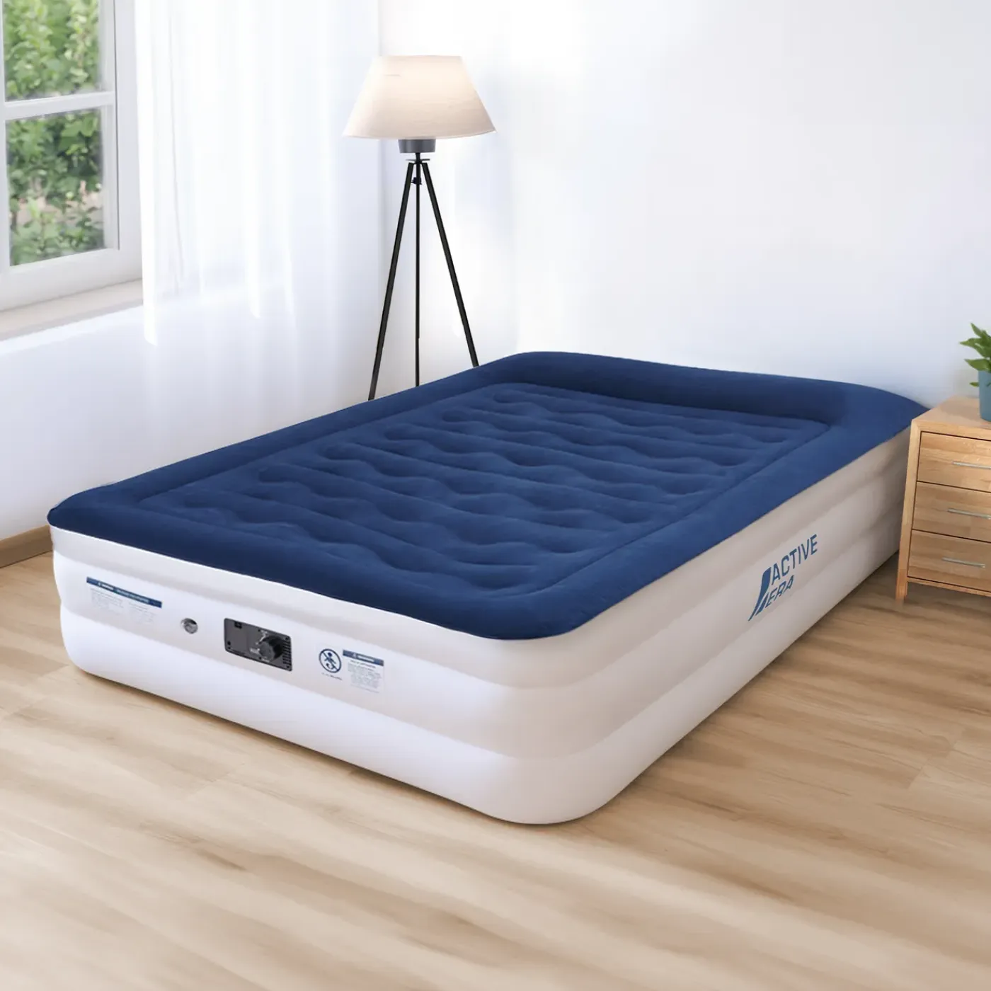 Active Era Luxe King Size Luchtbed - Navy Wit