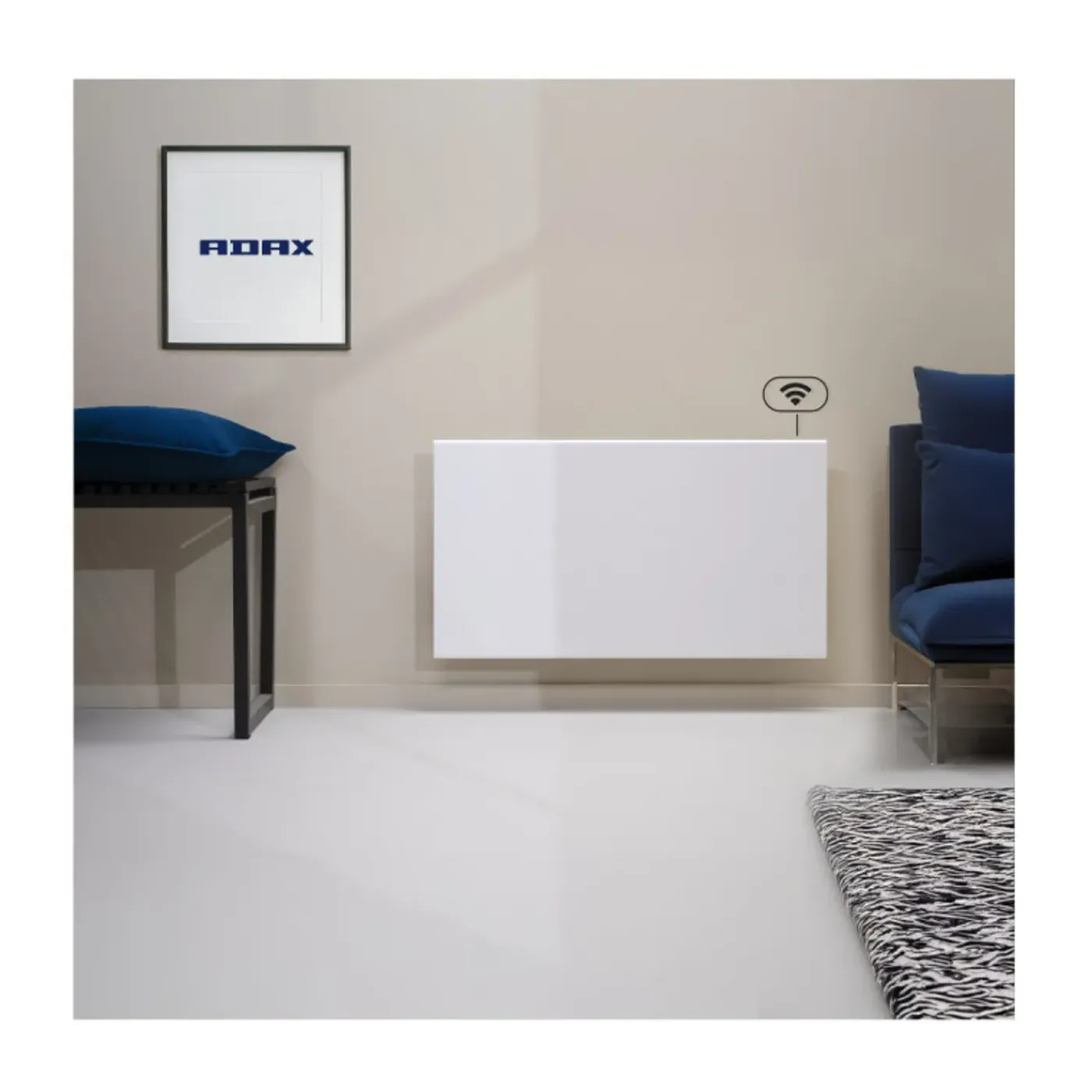 Adax Wi-fi Aangesloten Compacte Elektrische Radiator - Wit - 1500 W - Neo Compact 15 Kwt