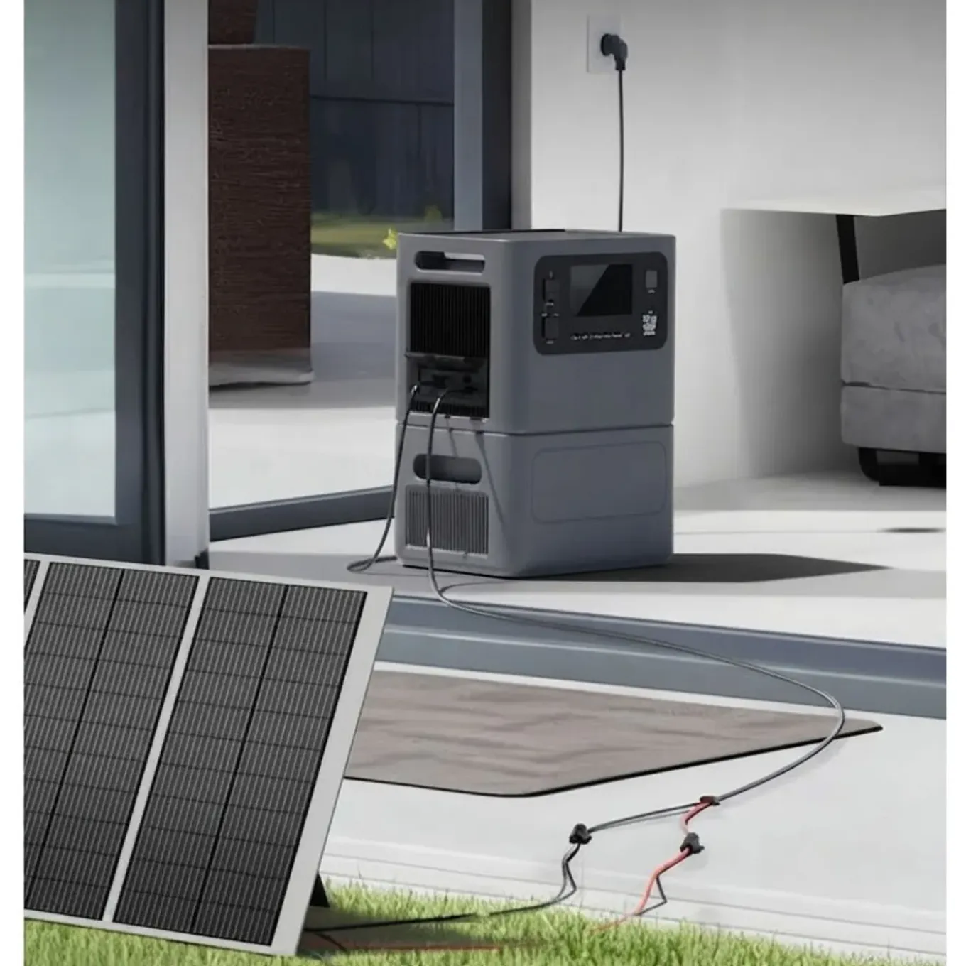 Aferiy - Aanvullende Lifepo4-batterij - P280 - Grijs - 2048 Wh - 39,6 X 27,8 X 22,4 Cm