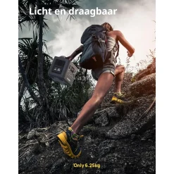 AFERIY - Draagbaar Elektrisch Station - 800w 512wh - Zwart - Lifepo4-batterij - 1 Uur Snelladen