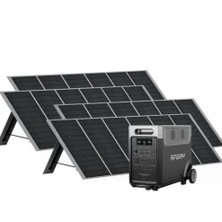 AFERIY - Draagbaar Energiestation - P310 - Zwart - 3600 W - 3840 Wh - 4 Panelen Van 400 W
