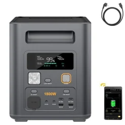 Aferiy - Draagbaar Energiestation - P180 Pro - Grijs - 1800 W - 1024 Wh