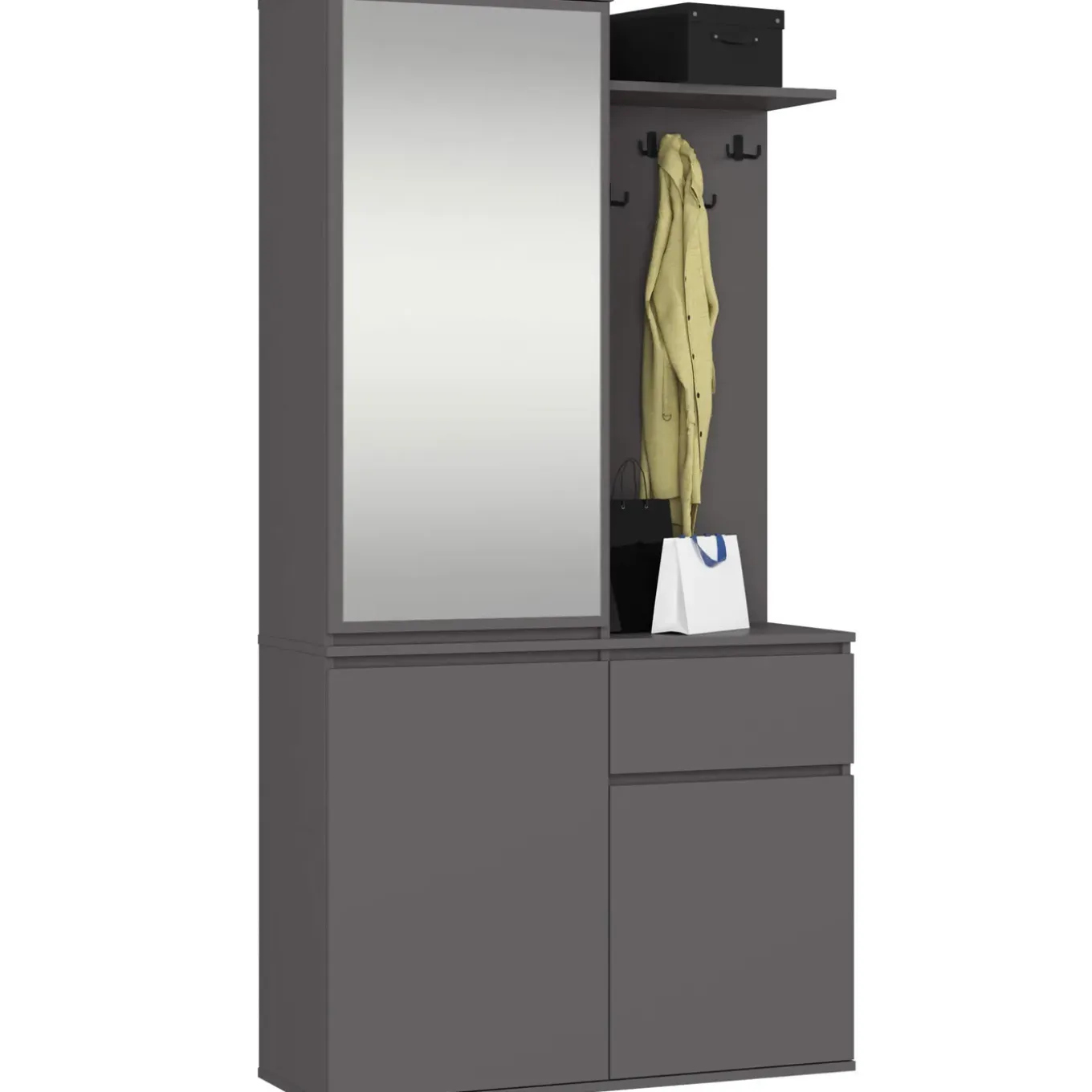 Akord Halmeubel Entro Grijs Graphite 95x35x183