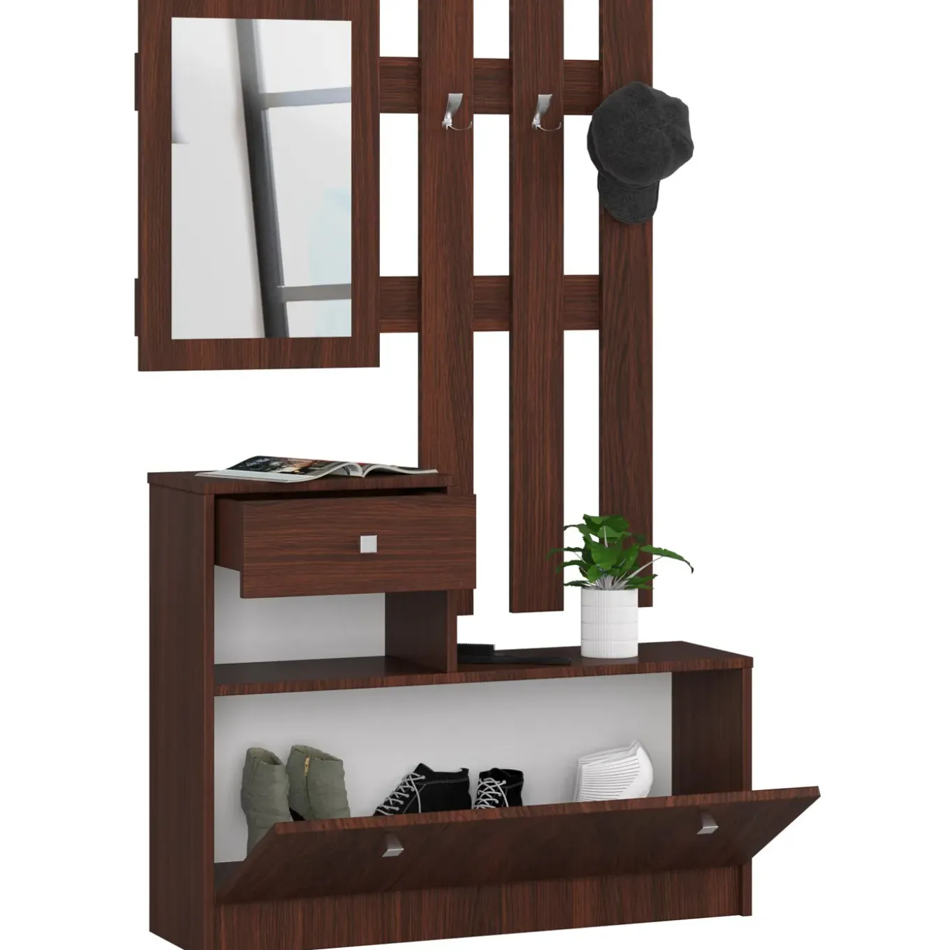 Akord Halmeubel Set Wengé 90x25x170