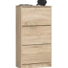 Akord -schoenenkast 3 Kleppen-eiken Sonoma-60x29x113