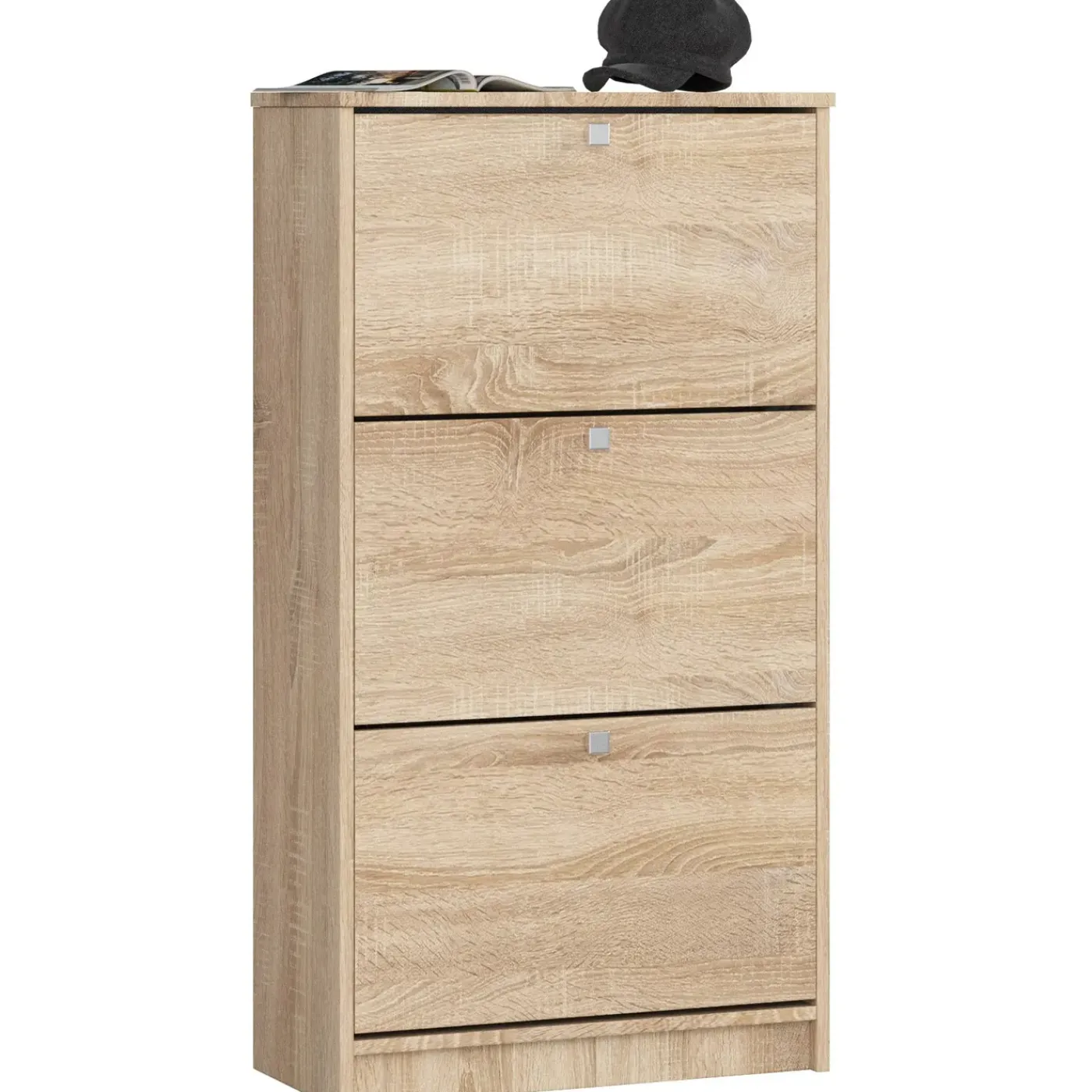 Akord -schoenenkast 3 Kleppen-eiken Sonoma-60x29x113