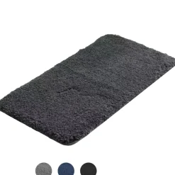 AKSA Home® Badmat 70x140 cm - Grote douchemat antislip - Badmat antislip - Badkamermat - Donkergrijs