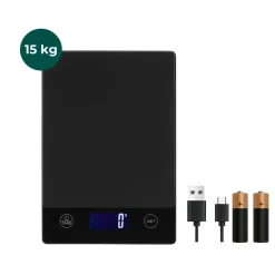 AKSA Home ® Digitale Keukenweegschaal - USB Oplaadbaar - 1gr tot 15kg – Tarra Functie
