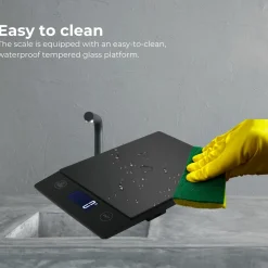 AKSA Home ® Digitale Keukenweegschaal - USB Oplaadbaar - 1gr tot 15kg – Tarra Functie