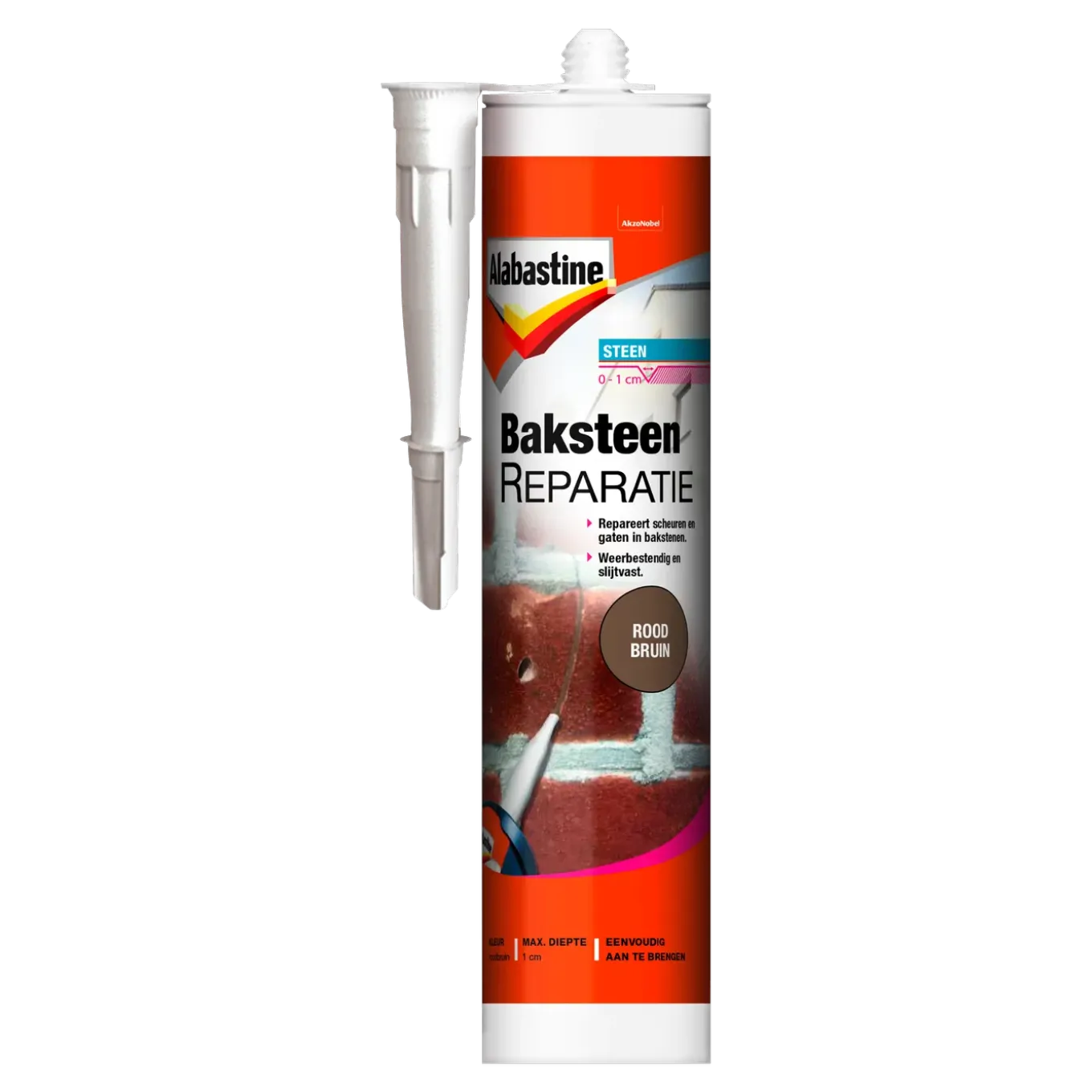 Alabastine baksteenreparatie rood-bruin 310ml
