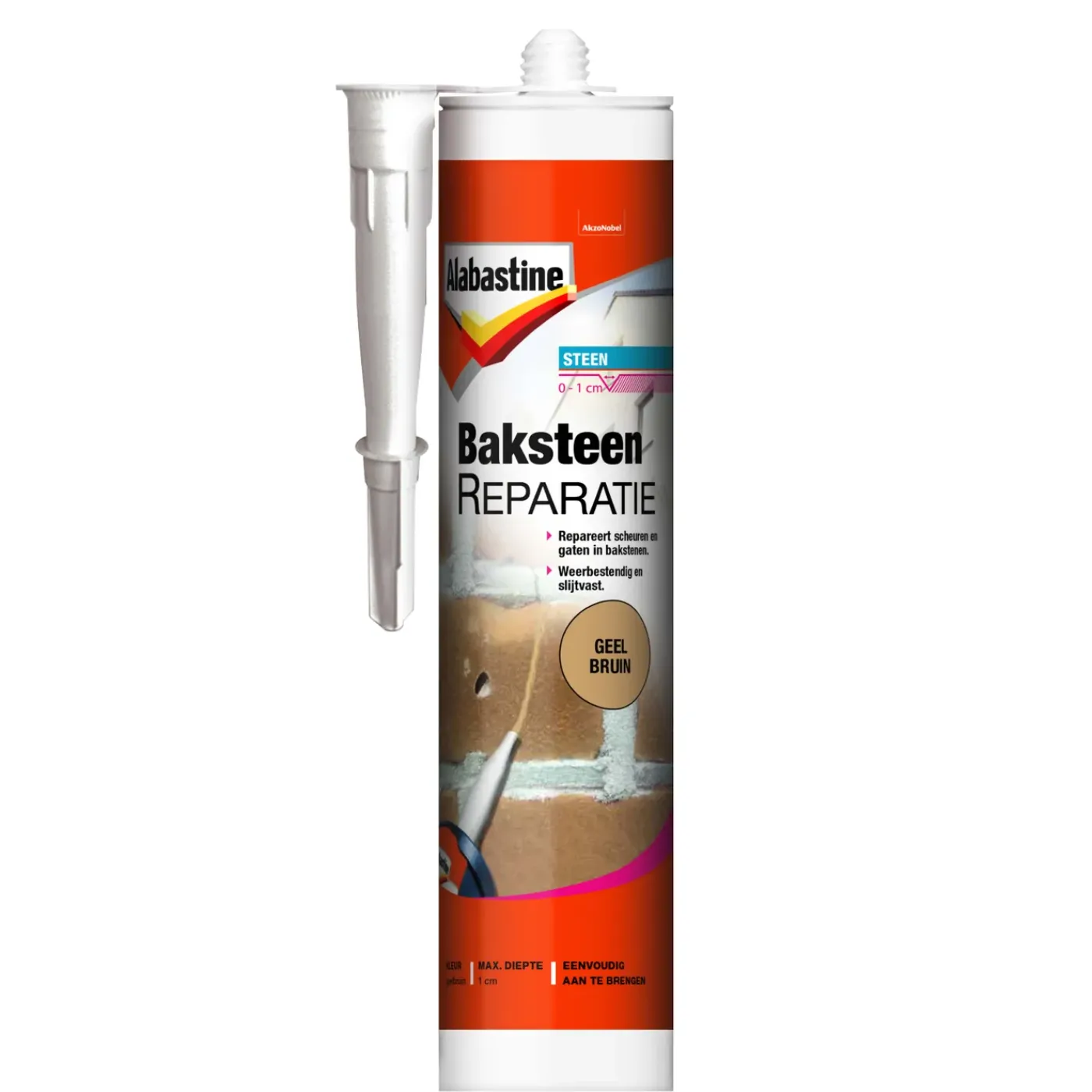 Alabastine baksteenreparatie geel-bruin 310ml