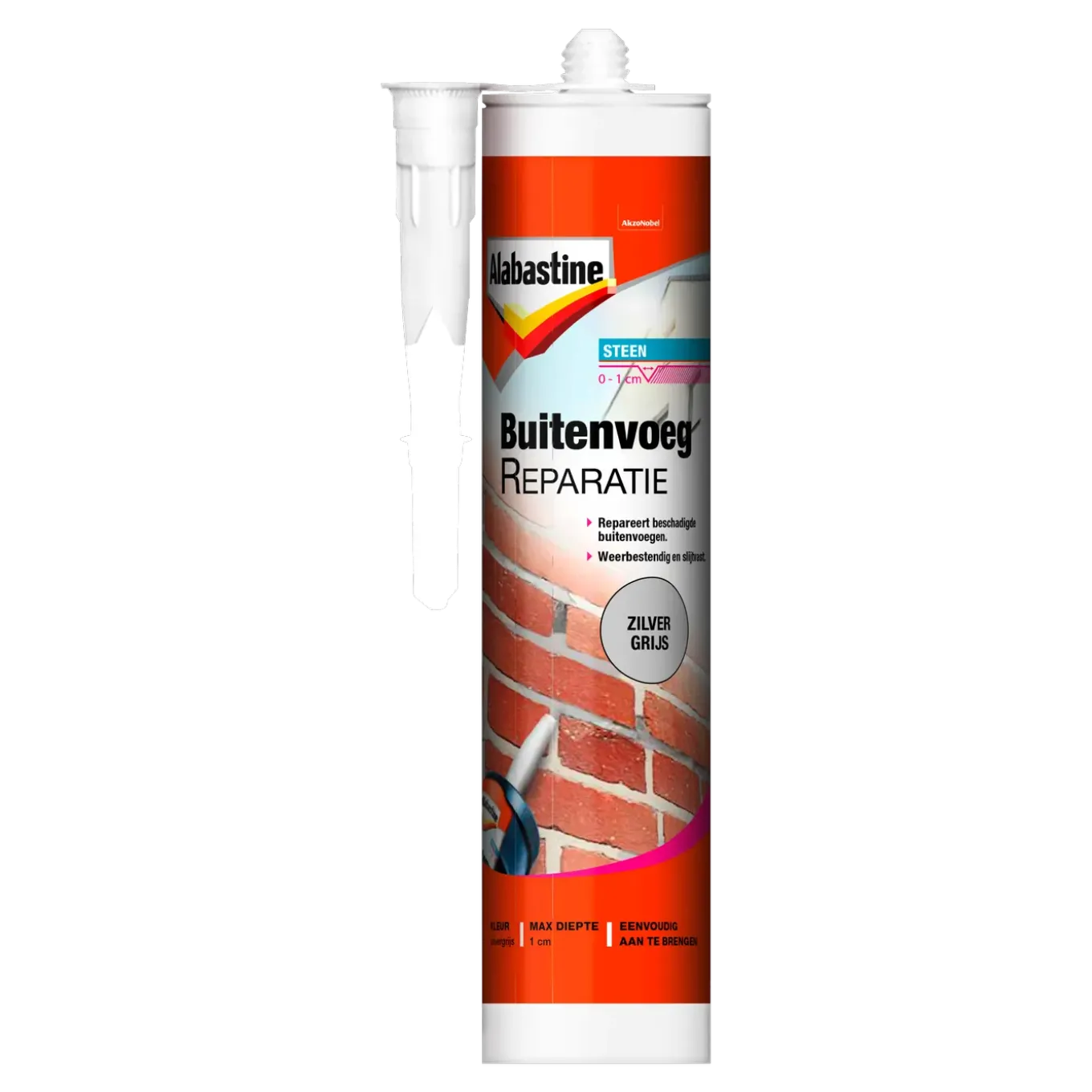 Alabastine buitenvoegreparatie zilvergrijs 310 ml