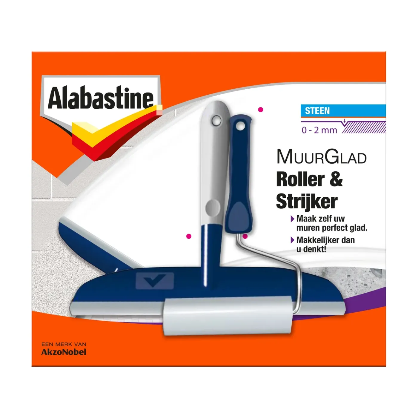 Alabastine muurglad roller+strijker