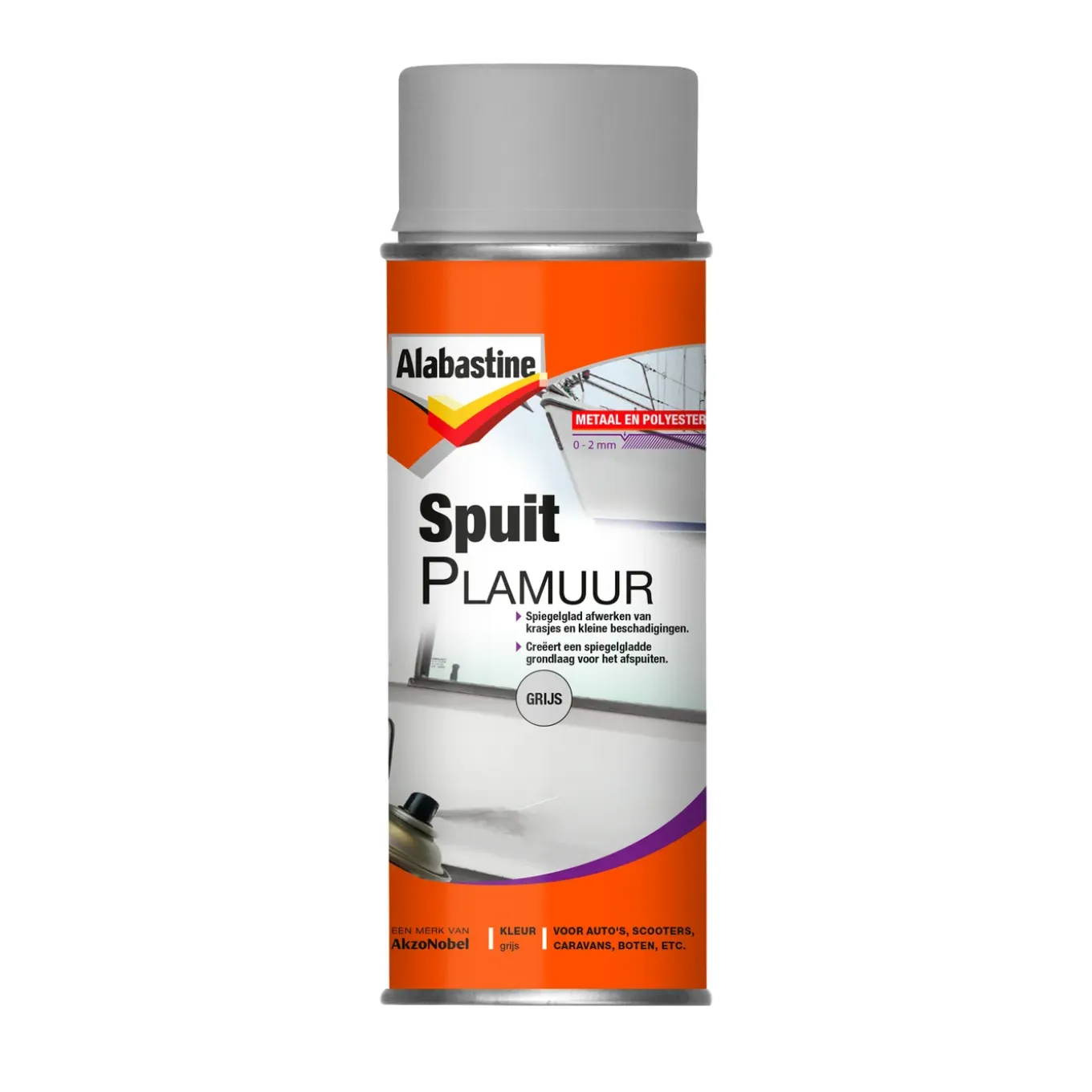 Alabastine spuitplamuur grijs 400ml
