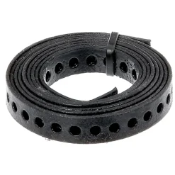 Alberts Gaatjesband - Zwart Geplastificeerd Staal - 12mm x 1,5m