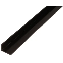 ALBERTS Hoekprofiel - PVC zwart - 40x10x2mm 1m