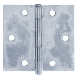 ALBERTS scharnier verzonken schroefgaten rolbaar + vastgeklonken RVS pen 80x80x1,25mm