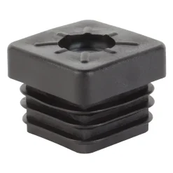 ALBERTS schroefdraaddop voor vierkante buis 20x20mm M9 zwart 4st.