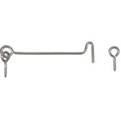 Alberts stormhaak + ogen RVS 100x⌀3mm