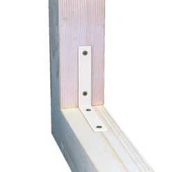 Alberts Verbindingshoek - Galvanisch Blauw Verzinkt Staal - Gelijkbenig - 180x180x20mm
