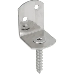 Alberts vlechtschermsteun L-vorm + schroef 83x32mm RVS per stuk