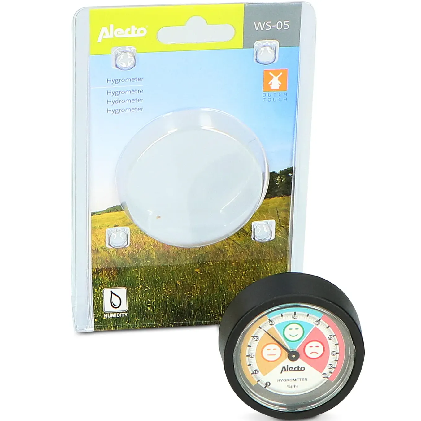 Alecto Hygrometer WS-05 - Analoog - Zonder Batterijen - 60x20mm