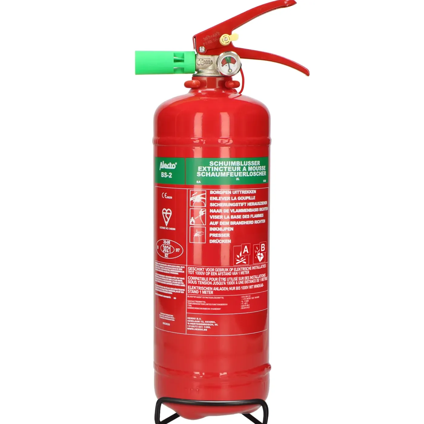 Alecto schuim brandblusser BS-2 2L