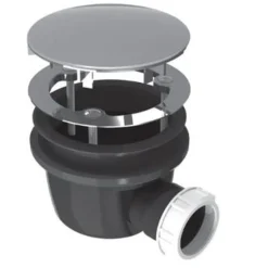 Allibert douche afvoerplug extra plat chroom