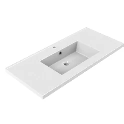 Allibert Inbouw Wastafel Tobi - Porselein - Rechthoekig - Wit - 100,5cm