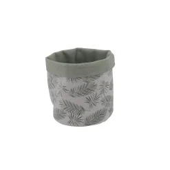 Allibert Opbergmand Oural Conga - Katoen - Groen/Wit - 16,5x16,5x6cm