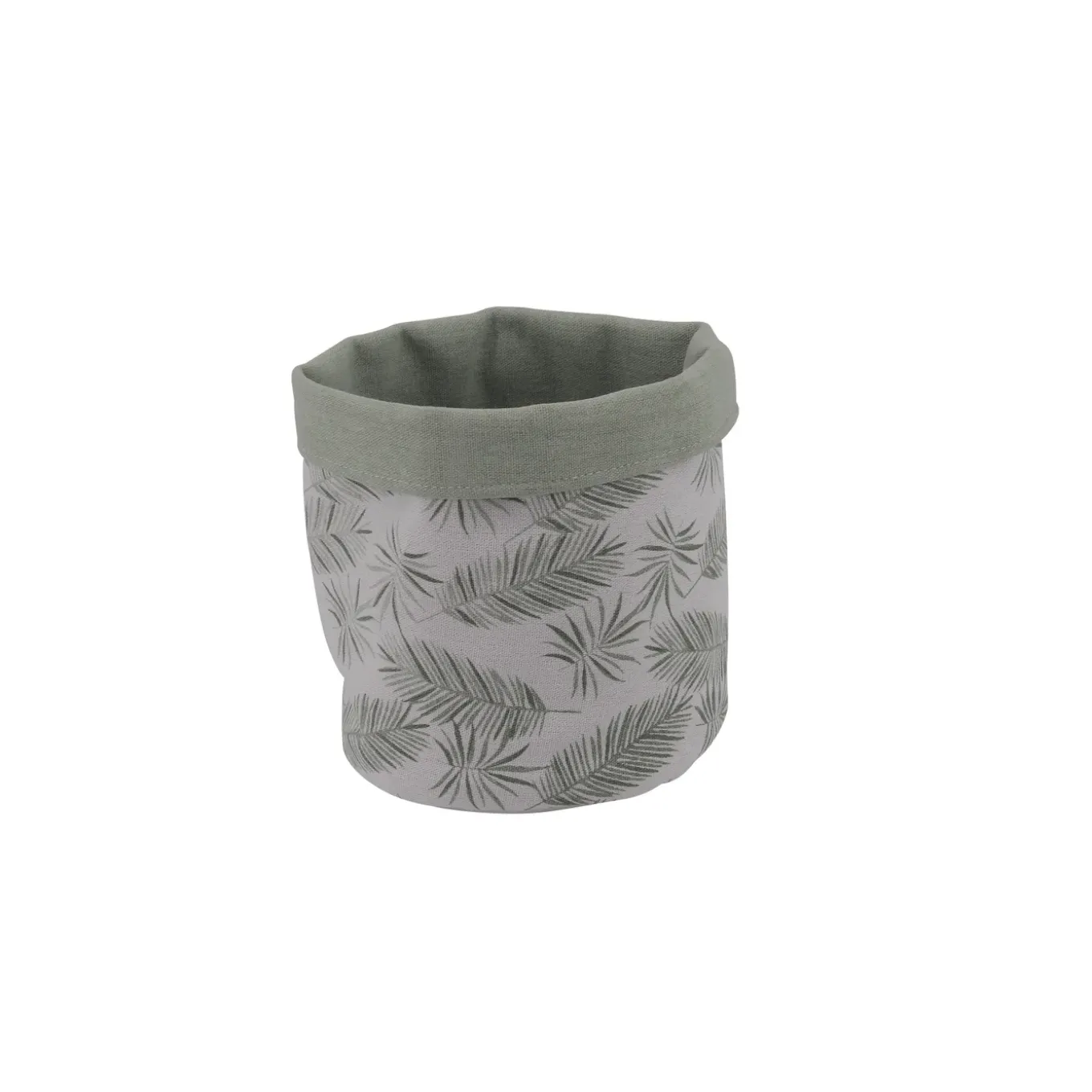 Allibert Opbergmand Oural Conga - Katoen - Groen/Wit - 16,5x16,5x6cm