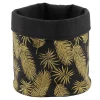 Allibert Opbergmand Oural Conga - Katoen - Zwart/Goud - 16,5x16,5x6cm