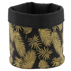 Allibert Opbergmand Oural Conga - Katoen - Zwart/Goud - 16,5x16,5x6cm