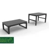 Allibert tuintafel Lyon verstelbaar antraciet 116x71,5x40/66cm