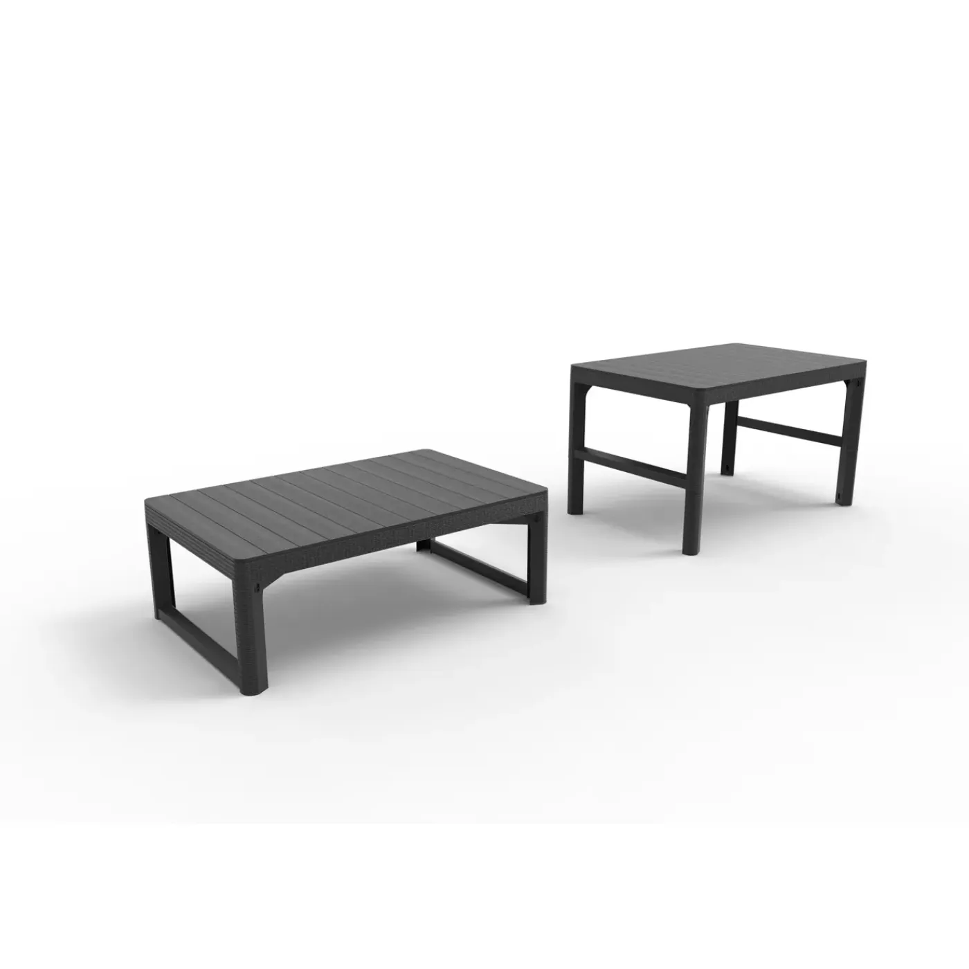 Allibert tuintafel Lyon verstelbaar antraciet 116x71,5x40/66cm