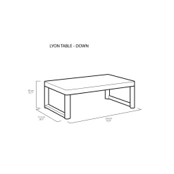 Allibert tuintafel Lyon verstelbaar antraciet 116x71,5x40/66cm