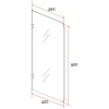 Aloni Urinoir Scheidingswand - Melkglas - 900x400x8 Mm