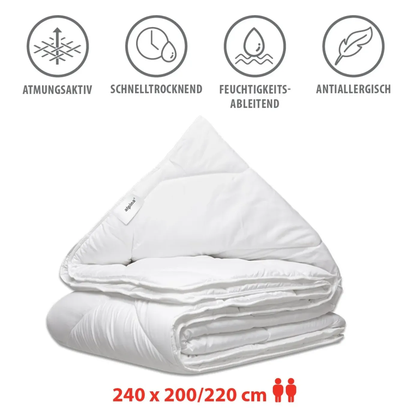 Alpina Dekbed 240x200/220 Cm - 4 Seizoenen