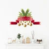 Ambiance Sticker - Muursticker - Kerstlintsticker Vrolijk Kerstmis - 40x65cm