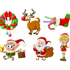 Ambiance Sticker - Muursticker - Kerststicker - Kerstverrassingen - Kerstverrassingen - 20x25cm