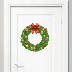 Ambiance Sticker - Muursticker - Kerstkranssticker - 20x20cm