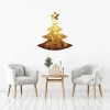 Ambiance Sticker - Muursticker - Origami Kerstboomsticker - 90x105cm