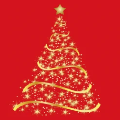 Ambiente Kerst Thema Servetten - 20x St - 33 Cm - Kerstboom