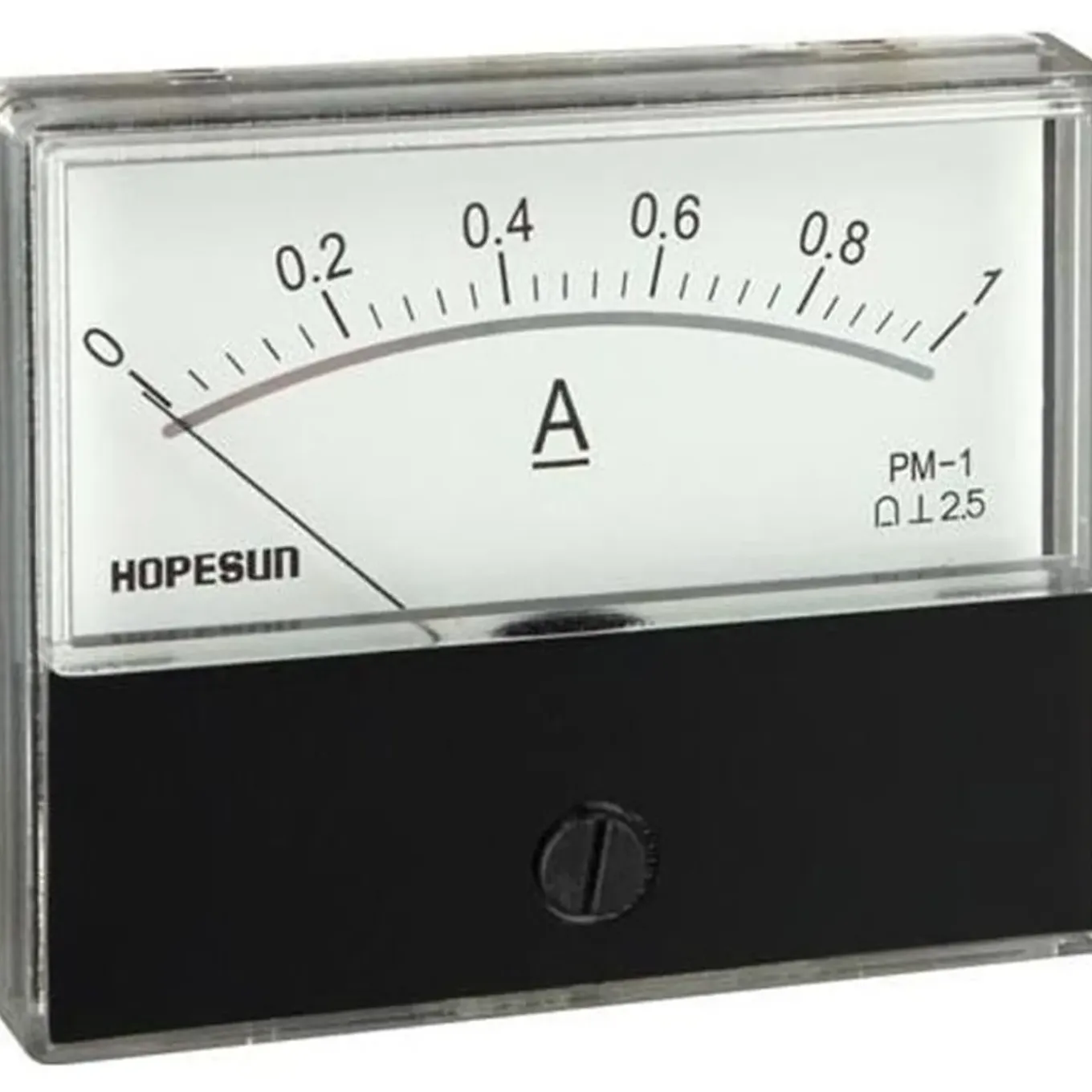 Amperemeter - 1a Gelijkstroom - Draadgebonden - Analoog - Niet Gemagnetiseerd