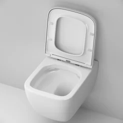 Am.pm Toiletset Gem Chroom | Wandcloset + Inbouwreservoir + Bedieningsplaat | Randloos Toiletpot